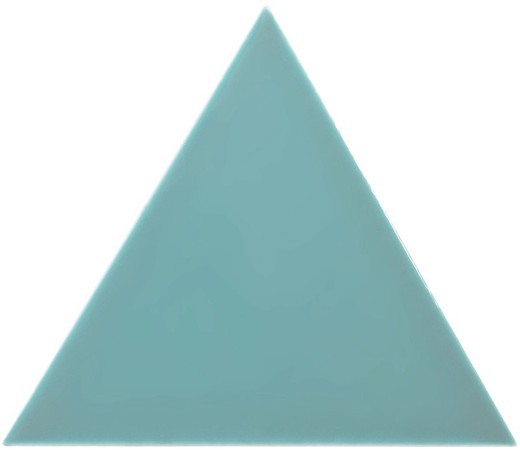 Boîte à carreaux triangle 18,5x16 cm bleu océan brillant 0,50 ms / 35 pièces Complementto