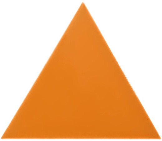 Caixa azulejo triângulo 18,5x16 cm brilho laranja 0,50ms / 35 peças Complementto