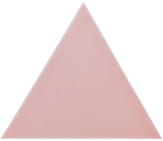 Τρίγωνο κουτί πλακιδίων 18,5x16 cm ροζ γυαλιστερό 0,50ms / 35 τεμάχια Συμπλήρωμα