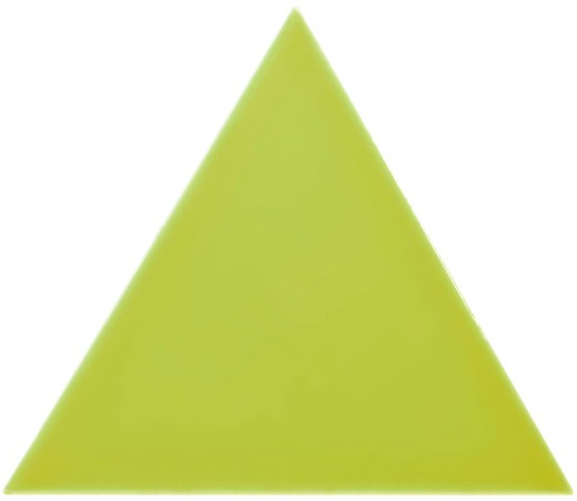 Boîte à carreaux triangle 18,5x16 cm pistache brillant 0,50ms / 35 pièces Complementto