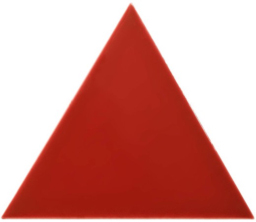 Τριγωνικό κουτί πλακιδίων 18,5x16 cm κόκκινο γυαλιστερό 0,50ms / 35 τεμάχια Συμπλήρωμα