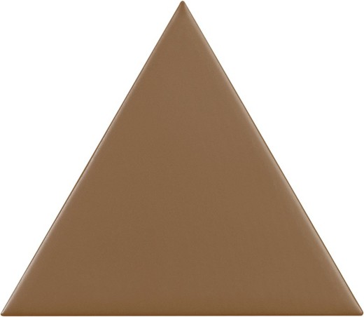 Boîte à carreaux triangle 18,5x16 cm caramel mat 0,50ms / 35 pièces Complementto