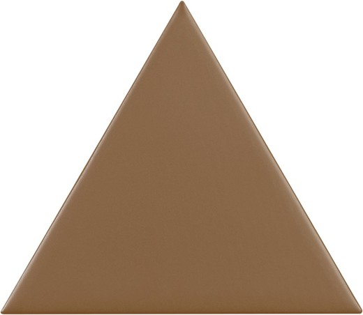 Triangle tile box 18.5x16 cm matt toffee 0.50ms / 35 pieces Complementto