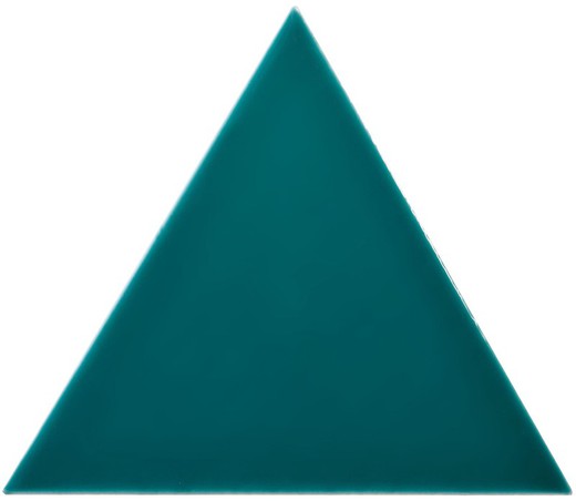 Caja azulejo triangulo 18,5x16 cm turqoise brillo 0,50ms / 35 piezas Complementto