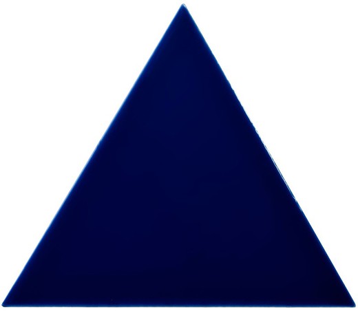 Boîte à carreaux triangle 18,5x16 cm bleu victoria brillant 0,50ms / 35 pièces Complementto