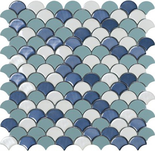Mosaic mesh box 36x29 Soul blue mix 10 pieces / box