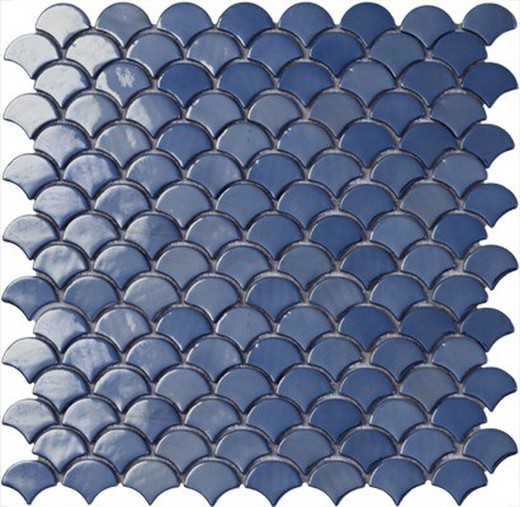 Mosaic mesh box 36x29 Soul dark blue gloss 10 pieces / box