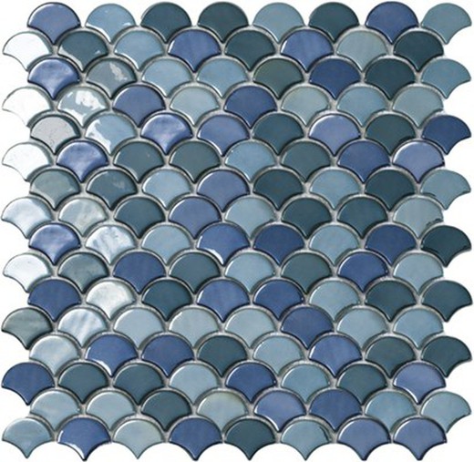 Mosaic mesh box 36x29 Soul green mix 10 pieces / box