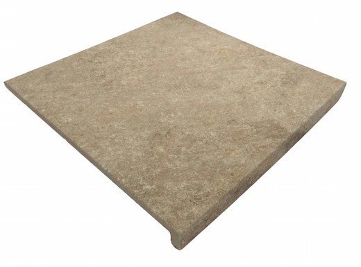 Redstone Scalino in Porcellana Antiscivolo Crema 33x33 cm 4 pezzi Keros