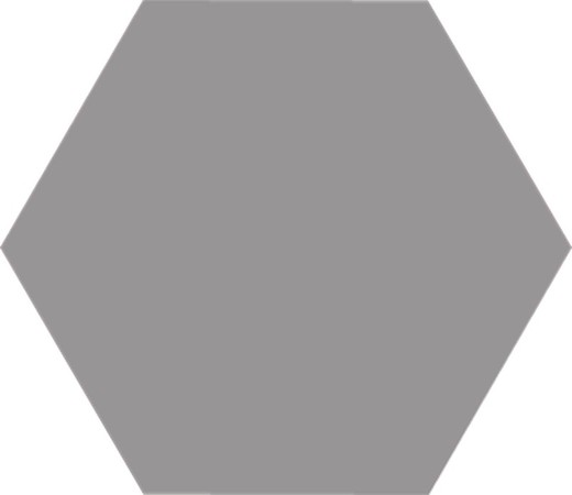 Sexkantig porslinslåda 22x25 Basic Grå matt 1,04m2 / Codicer-låda