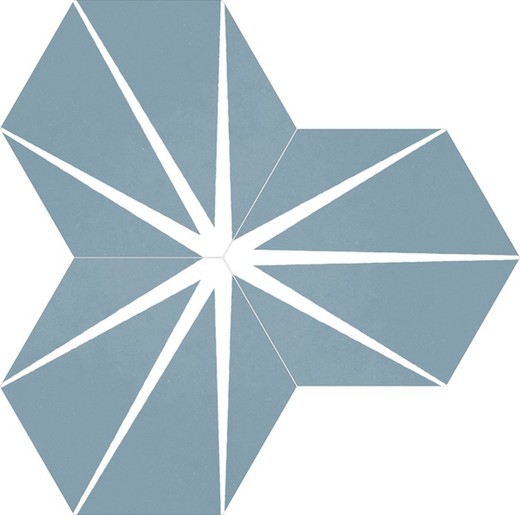 Caixa porcellànic Rectificat Hexagonal 25x29 Blue Starline 17 Peces 0,93m2 Apavisa