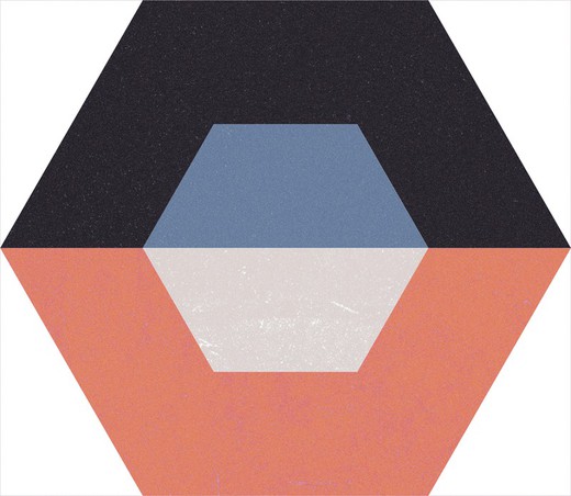 Διορθωμένο κουτί από πορσελάνη Εξάγωνο 25x29 Κόκκινο κύβο 17 Τεμάχια 0,93m2 Apavisa