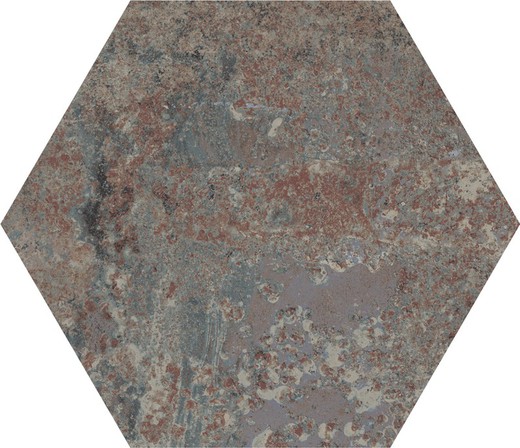 Caja Porcelánico Rectificado Hexagonal 25x29 Titanium Rust 17 Piezas 0,93m2 Apavisa