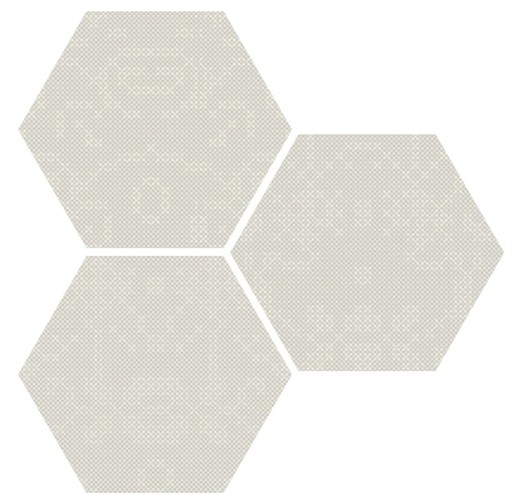 Rektifizierte Porzellandose Hexagonal 25x29 Weiß Punto Croce 17 Stück 0,93m2 Apavisa