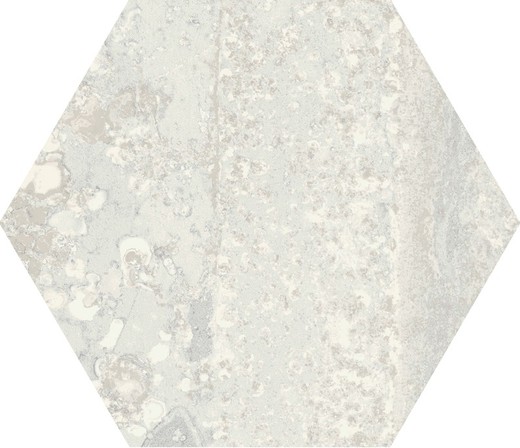 Apavisa Scatolina Esagonale Rettificata in Porcellana 25x29 Bianco Ruggine 17 Pezzi 0,93m2