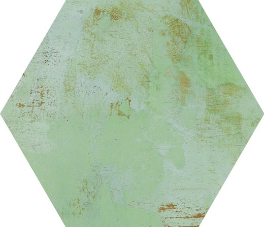 Scatola Esagonale Rettificata in Porcellana 25x30 Green Mood 17 Pezzi 0,93m2 Apavisa