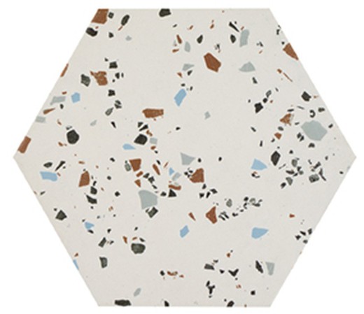 Caja Porcelanico Rectificado Hexagonal White South 17 Piezas 0,93m2 Apavisa