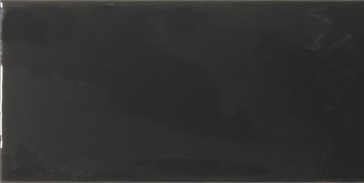 Scatola di piastrelle Alboran nero lucido 7,5x15 0,5m2 / scatola 44 pezzi / scatola
