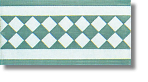 Border 10x20 cm Arlekin szary Ceramica Lantiga