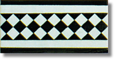 Border 10x20 cm Czarna Harlequin Ceramica Lantiga