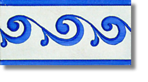 Bordure 10x20 cm Poiriers Ceramica Lantiga