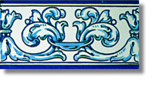 Bordure 10x20 cm Renaissance Ceramica Lantiga