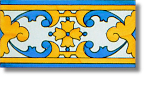 Bordüre 10x20 cm Toledo Ceramica Lantiga