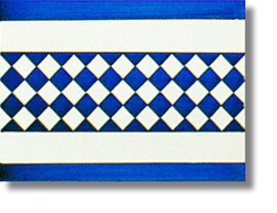 Bordüre 15x20 cm Arlequin Azul Ceramica Lantiga