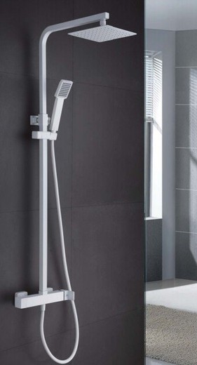 Fiji white shower bar set