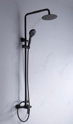 Conjunto de ducha empotrado Olimpo negro GPC033/NG Imex — Azulejossola