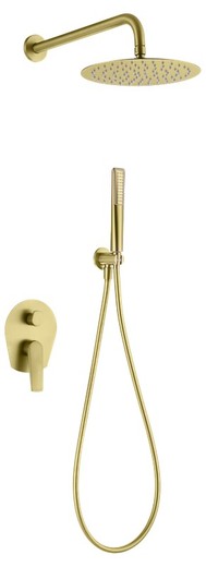 Delos Brushed Gold Single-lever Concealed Shower Set GPD055/OC Imex