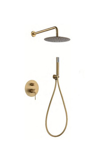 Imex Line Oro brushed recessed shower set