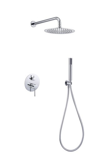 Ensemble de douche monocommande encastrable chromé Monza GPM039 Imex