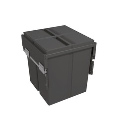 Cubo de basura 50L Gris 68x40 cm  Comprar online Embargosalobestia -  Embargosalobestia