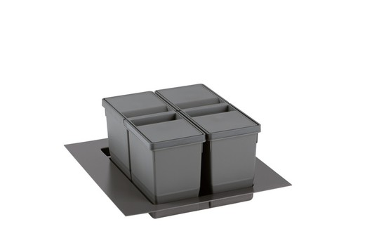 Cubo de basura ecológico Maxi XL 450 mm 2x11