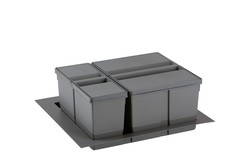 Cubos de basura para mueble bajo fregadero de 450 mm EURO CARGO S - Cucine  Accesorios