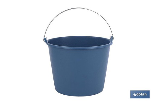 12L Plastic Handle Metal Bucket