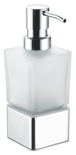 square chrome soap dispenser 238