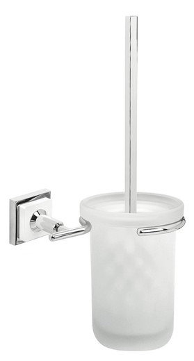 Zelfklevende toiletborstelhouder Chroom Saffier_10 Pyp