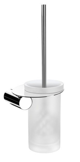 Porte-brosse WC mural adhésif chrome brillant Kala_10 PyP