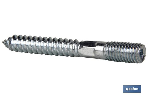 Double Threaded Stud Zinc Plated Torx Footprint M6X60