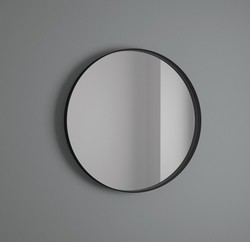 Espejo circular marco negro Avila Dos