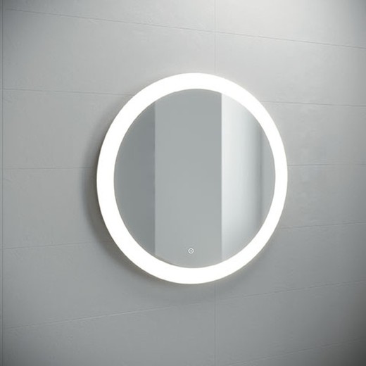 Loop espelho circular luz led Avila Dos