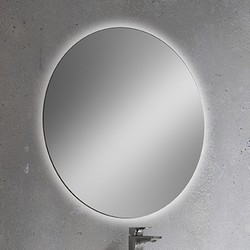 Espejo Loira negro con luz 50x80 cm Visobath — Azulejossola