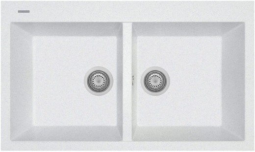 Fregadero cocina Bianco Opale 860 x 510 mm Plados