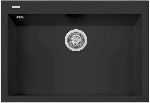 Fregadero Cocina One Negro mate 760x500 mm Plados