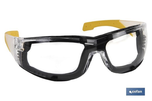 Removable Foam Padded Safety Glasses Azulejossola