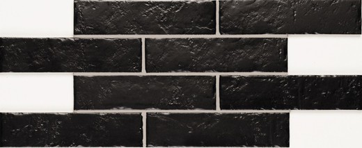 Πέτρα από πορσελάνη Boston Brick Black Natucer