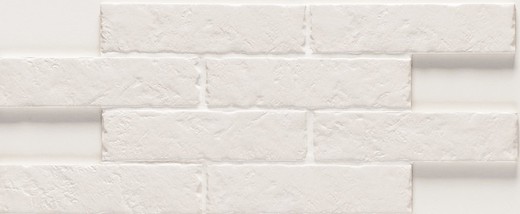 Piastrelle in gres porcellanato Boston Brick White Natucer