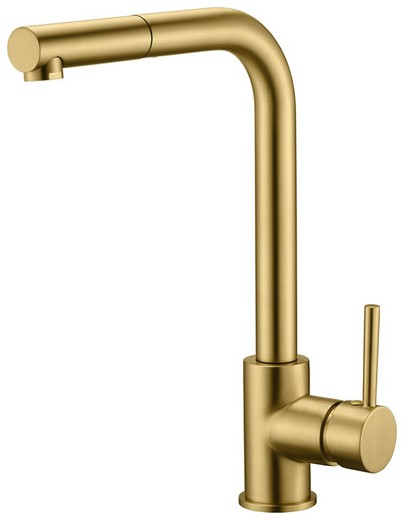 Malta brushed gold kitchen faucet Ref.GCE006/OC Imex